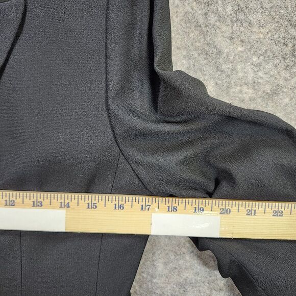 Kasper ASL Petite Blazer Women 6P Black Long Sleeve Fabric Button Career Vintage - Picture 5 of 11